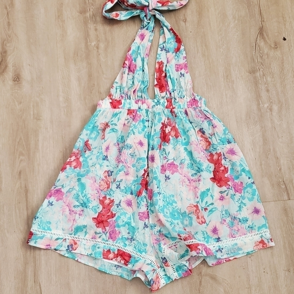 Somedays Lovin Floral Romper Shorts Resortwear Vacation Beach Boho Feminine